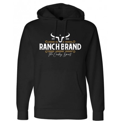 RANCH BRAND - Hoodie unisexe Retro noir